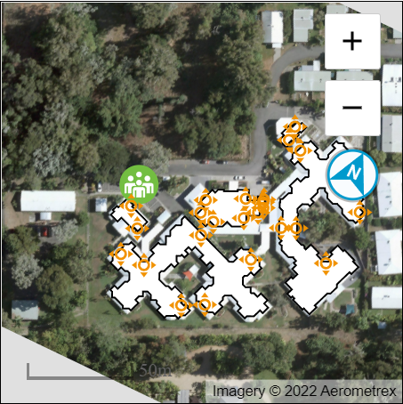 Site plan after setting focal point and zoom